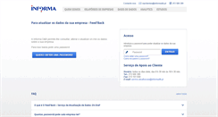 Desktop Screenshot of feedback.informadb.pt